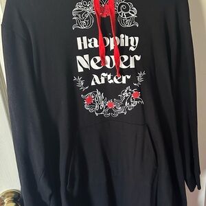 Torrid Gothic Black and Red Midi Dress